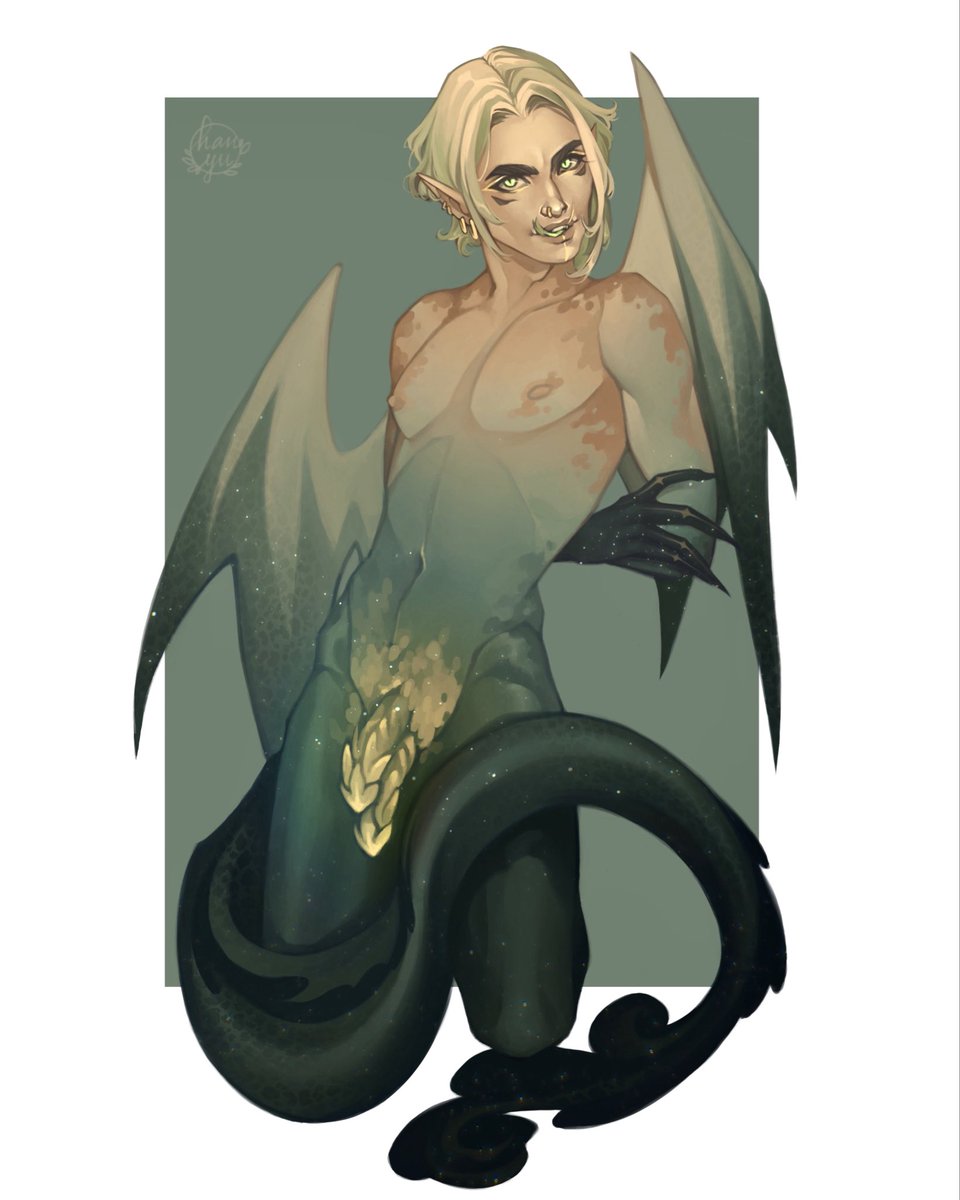 I’m drawing my own boys just to introduce them to you 😌

My very fine dragon Mod. 

#originalcharacter #nsfw #dragon #oc #originalart #digtalart