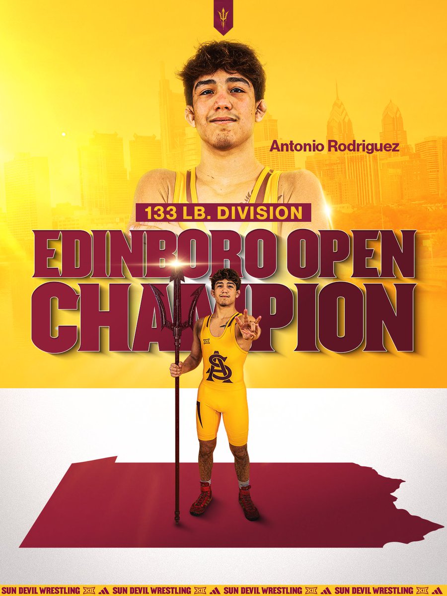 Get used to this 😈
 
Signee Antonio Rodriguez - who is a high school senior - competed against NCAA wrestlers at the Edinboro Open and WON the 133-lb. division 🗡