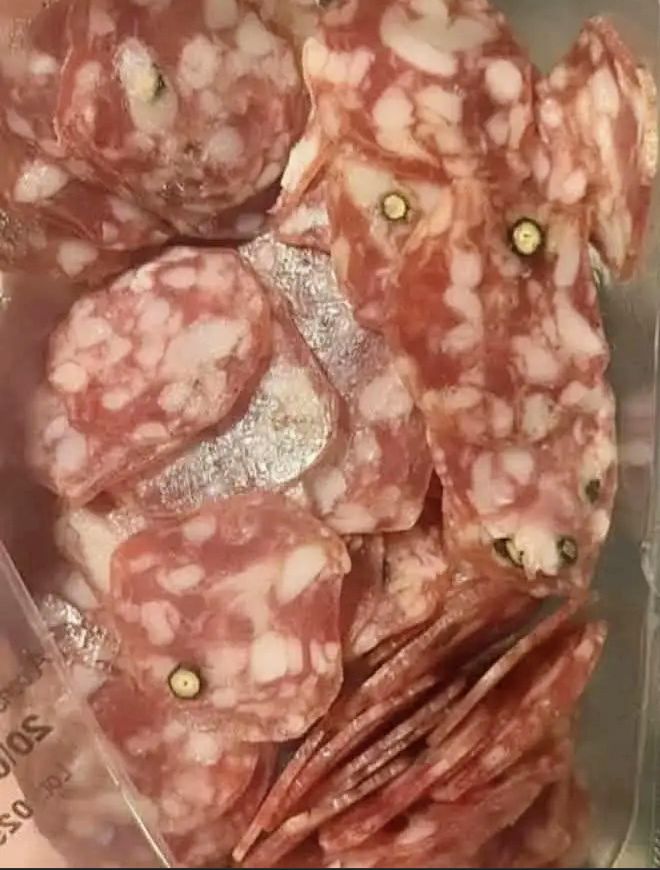 Not how I'd wish my new month to begin cuz, What's this on my salami. I know it's not mold (I think. I was in Paris and couldn't bring myself to eat it with a client!