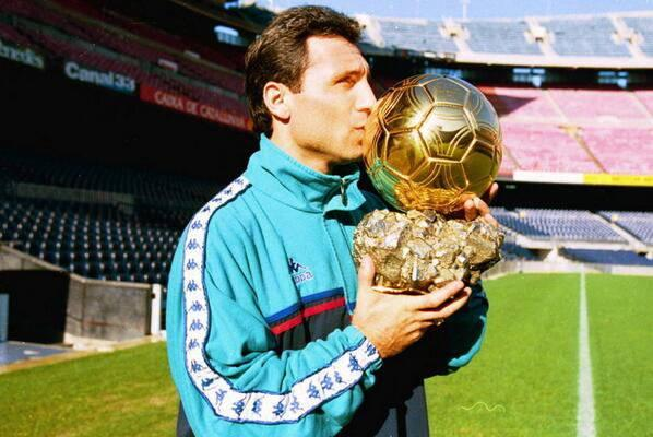 Barca_Buzz's tweet photo. We wish Barcelona legend and 1994 Ballon D'or winner Hristo Stoichkov a Very Happy 60th Birthday. 🥳🎂 https://t.co/LF1U04FhVh