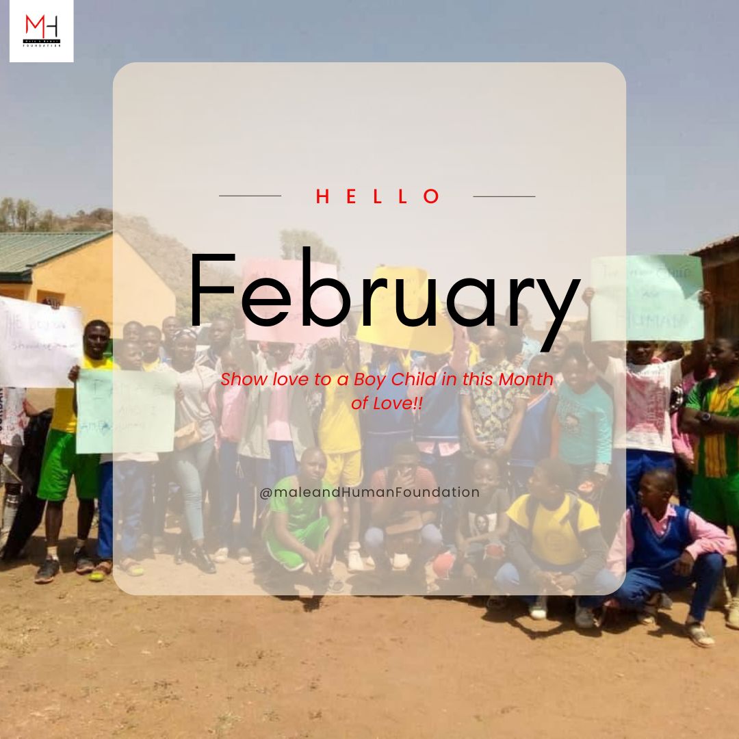 This year is filled with a lot of possibilities and opportunities for us at the foundation and the Boy Child 

February is a confirmation of our love!!

Happy New Month from The Male and Human Foundation.
#BoyChild #MaleAndHuman #NewMonth #February #LoveForBoys