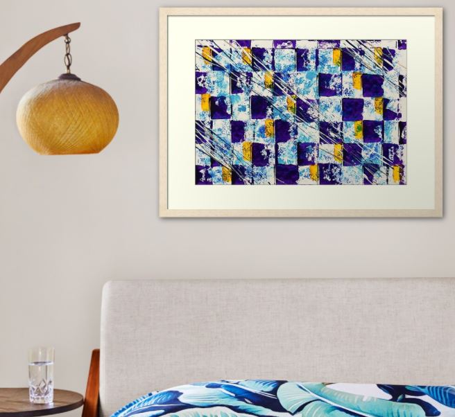 GrahamSeamanArt's tweet photo. Chequers A... best in various shades of blue wall-art. In a variety of styles on my Pixels website at https://t.co/Zn1soMyhYZ #abstractart #wallart https://t.co/wSxAkKAcYR