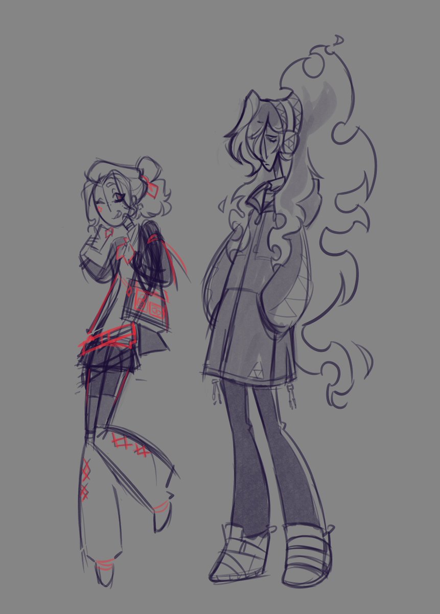 old fem 3B doodles.... just wanted to see how i would go abt it
