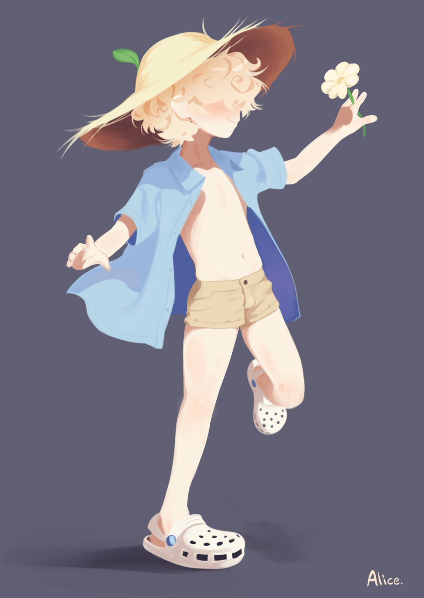 alicereigns's tweet image. Of course the boy wears Crocs!
