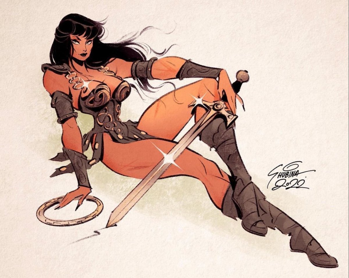 Xena: Warrior Princess by Sveta Shubina 
#Xena