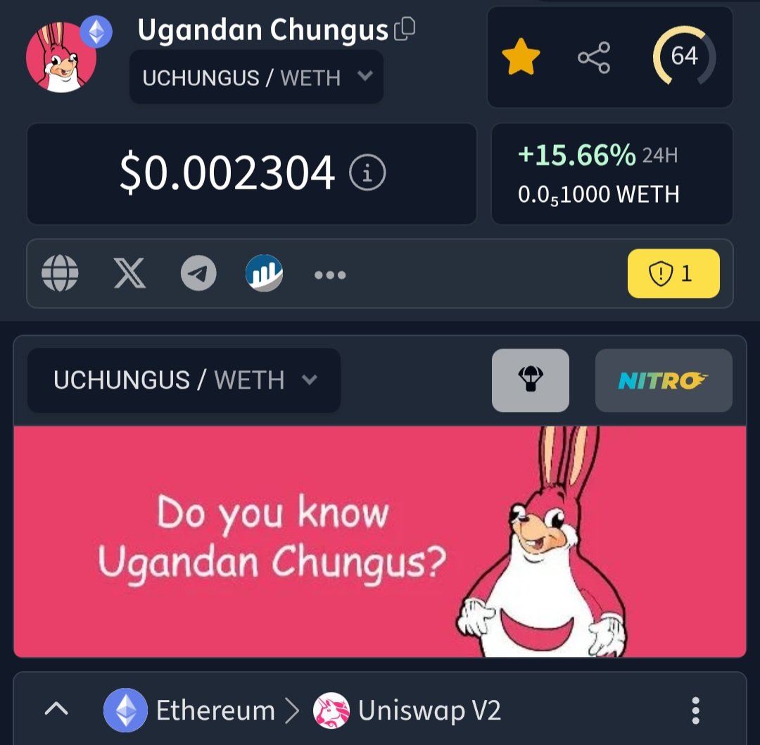 ‼️⚡️ Dextools updated ⚡️‼️

dextools.io/app/token/uchu…