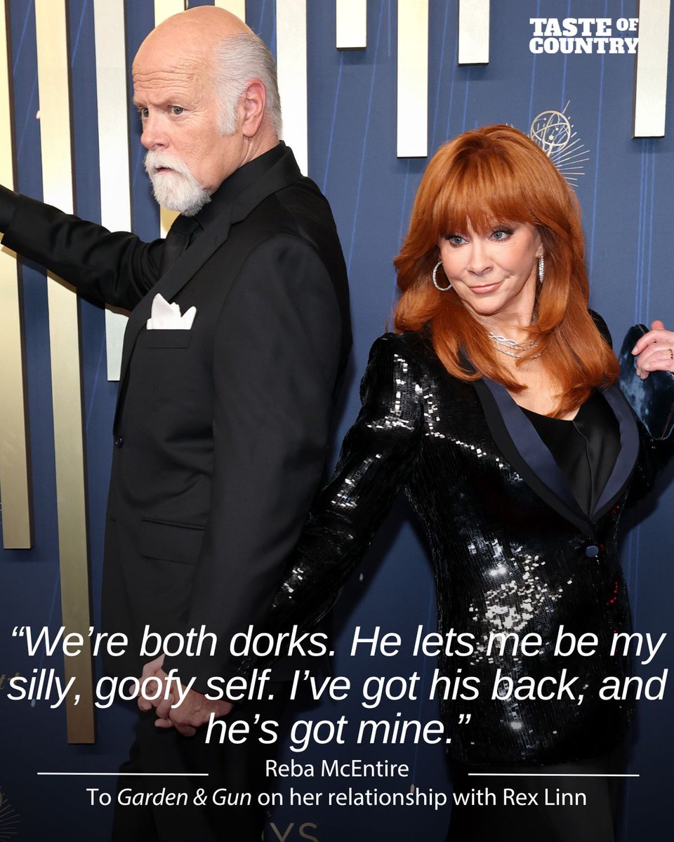 TasteOfCountry's tweet image. Reba + Rex truly are #relationshipgoals! 😍