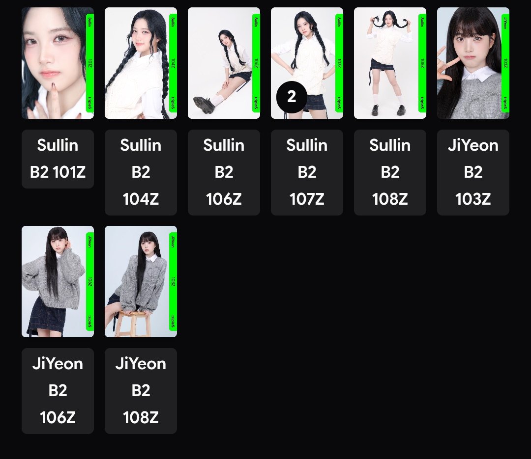 neukdaessi's tweet image. an update availables for anyone who might need them for their grid (except Yooyeon, Yeonji, Hayeon only dupes, set trade to Sohyun set)

Have : in pic
Want : any other bb fcos