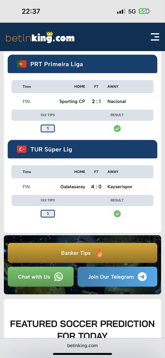 Betinkingcom's tweet image. BETINKING.COM👑
Congratulations guys ✅✅✅