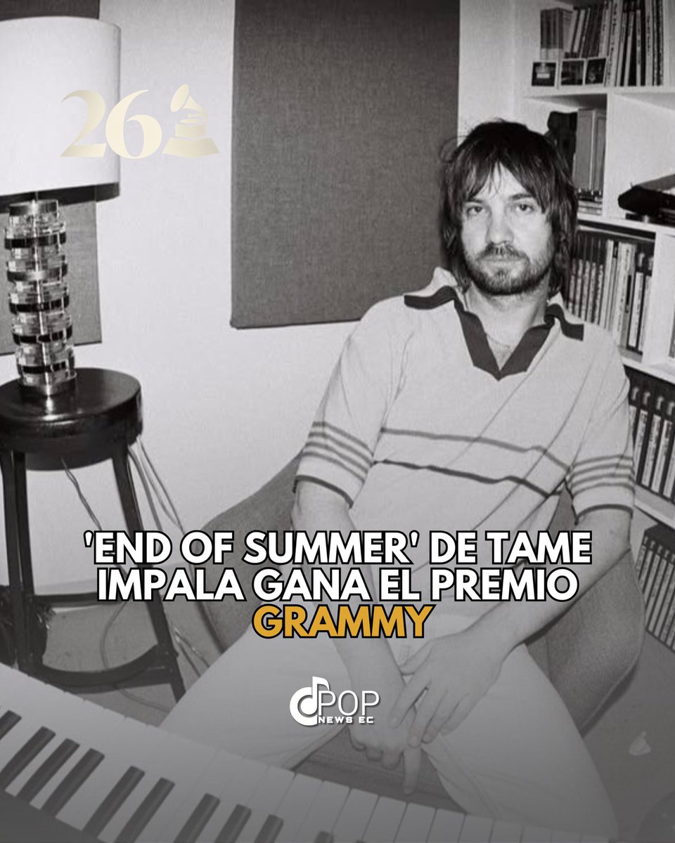 PopNewsEc's tweet image. 🏆 #EndOfSummer de #TameImpala gana el premio a la Mejor Grabación Dance/Electrónica en los #GRAMMYs