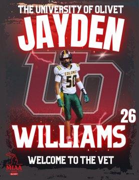 TheD_Zone's tweet photo. Coloma 2026 DE/MLB Jayden Williams has committed to Olivet

https://t.co/XUIsGZ5odu https://t.co/rwEhY8dTEt