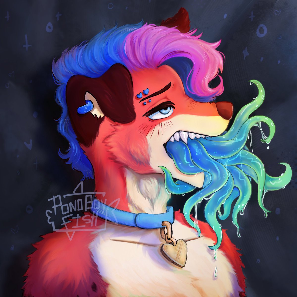 PondBoyFish's tweet photo. Did this commission recently!! #furry #furryartist #nsfw #furryartwork #artist https://t.co/HfwPWIP9Zh