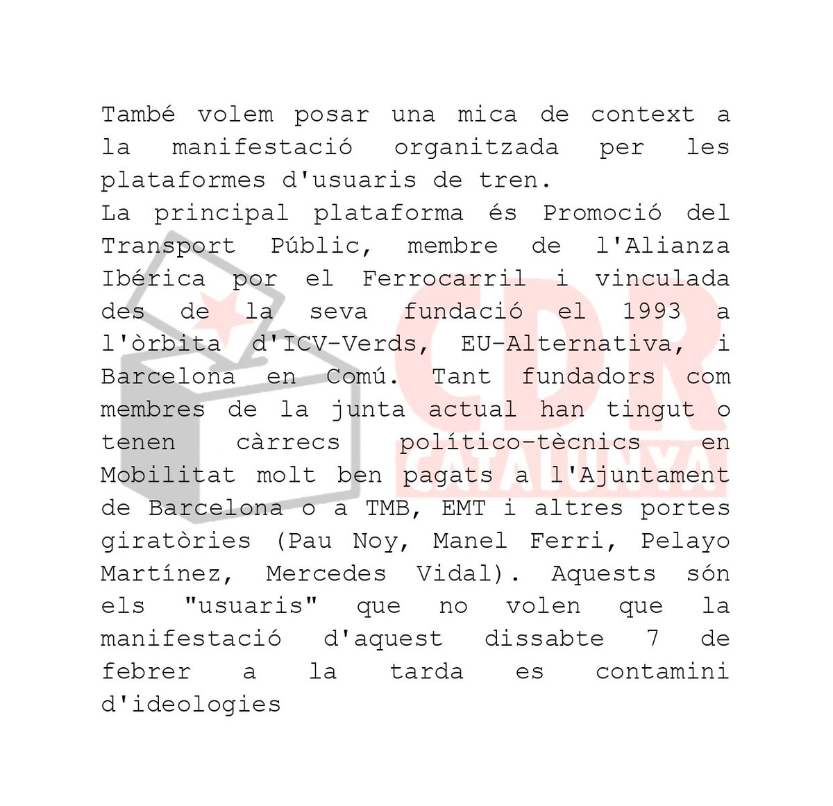 CDR Catalunya #RevoltaPopular 🔥 tweet media