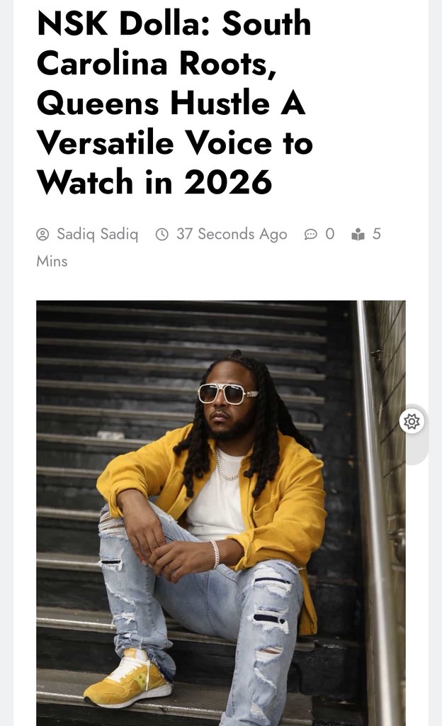 We Are Trilled To Introduce You To This Talented Hip-hop Artist NSK Dolla (<a href="/nskDolla/">NSKDolla</a>) A Dynamic Hip Hop Artist From Hartsville, South Carolina, Now Making Major Moves In Queens, New York. 

Read And Check His Music On Our Blog - theurbangates.com/2026/02/01/nsk…