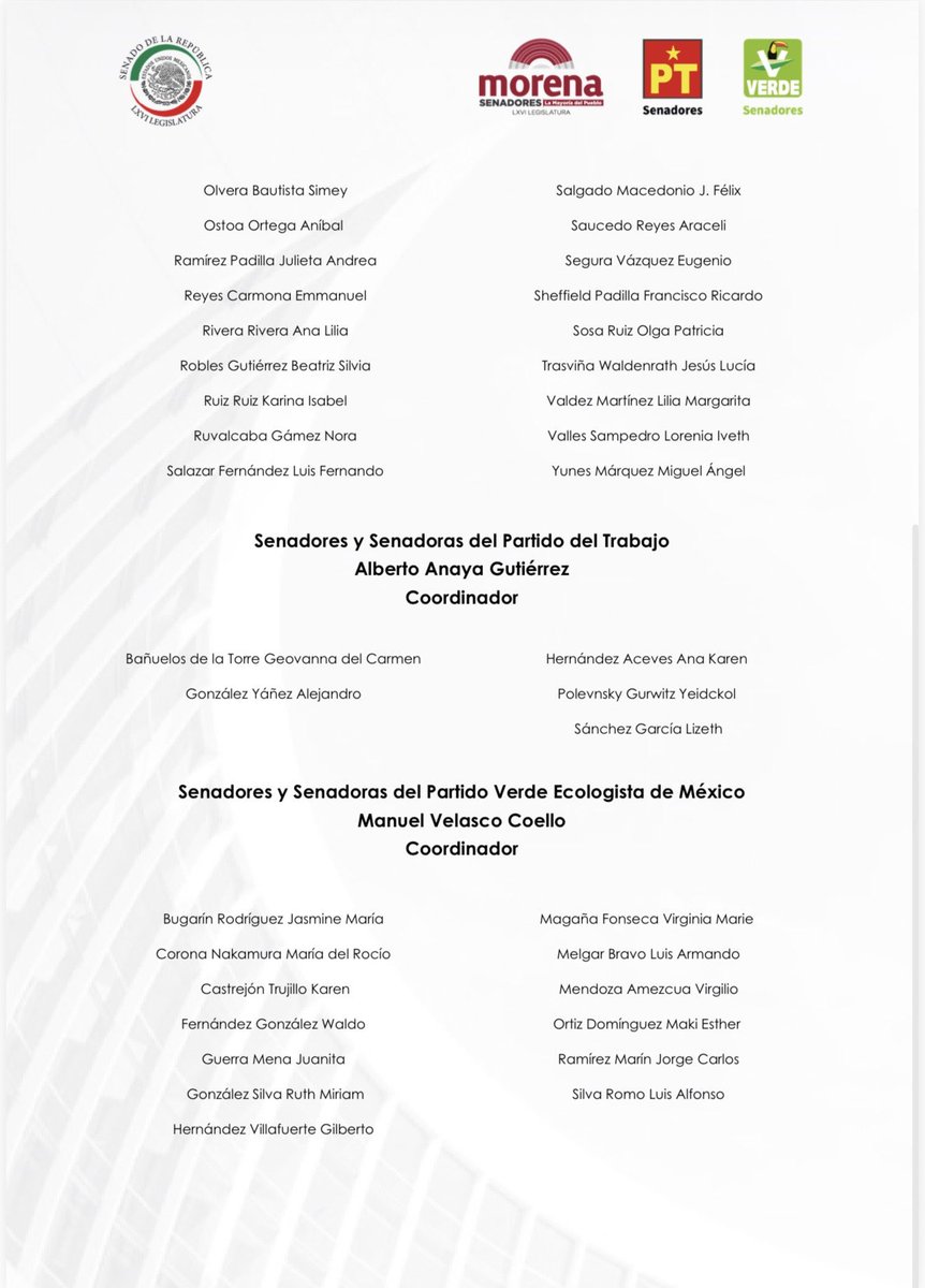 Las y los senadores que ostentamos la mayoría parlamentaria respaldamos firmemente la postura de nuestra presidenta <a href="/Claudiashein/">Claudia Sheinbaum Pardo</a> de mantener la ayuda humanitaria al pueblo cubano. 🇲🇽🇨🇺