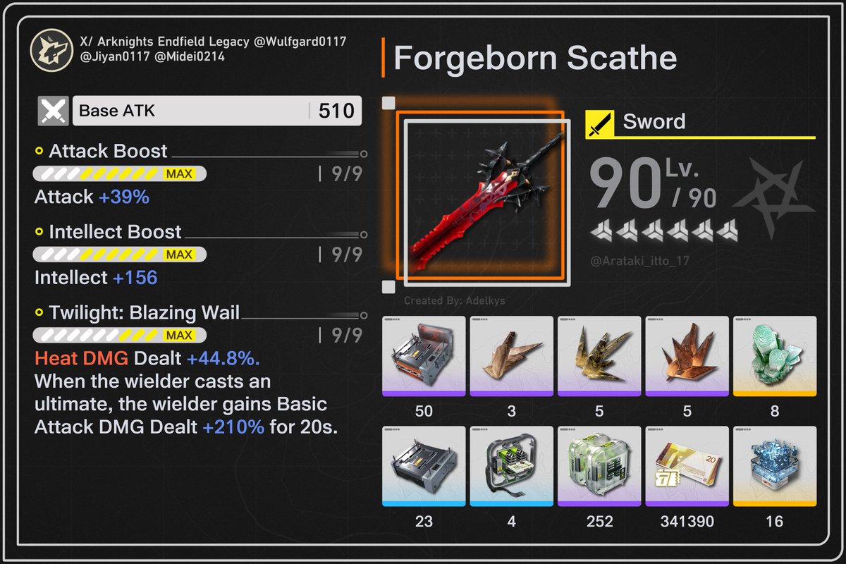 Laevatain Signature Weapon Farming Guide.

• Name: Forgeborn Scathe
• Type: Sword
• Rarity: 6★
• Max Level: 90

#ArknightsEndfield #エンドフィールド #Endfield #明日方舟終末地 #명일방주엔드필드 #Laevatain