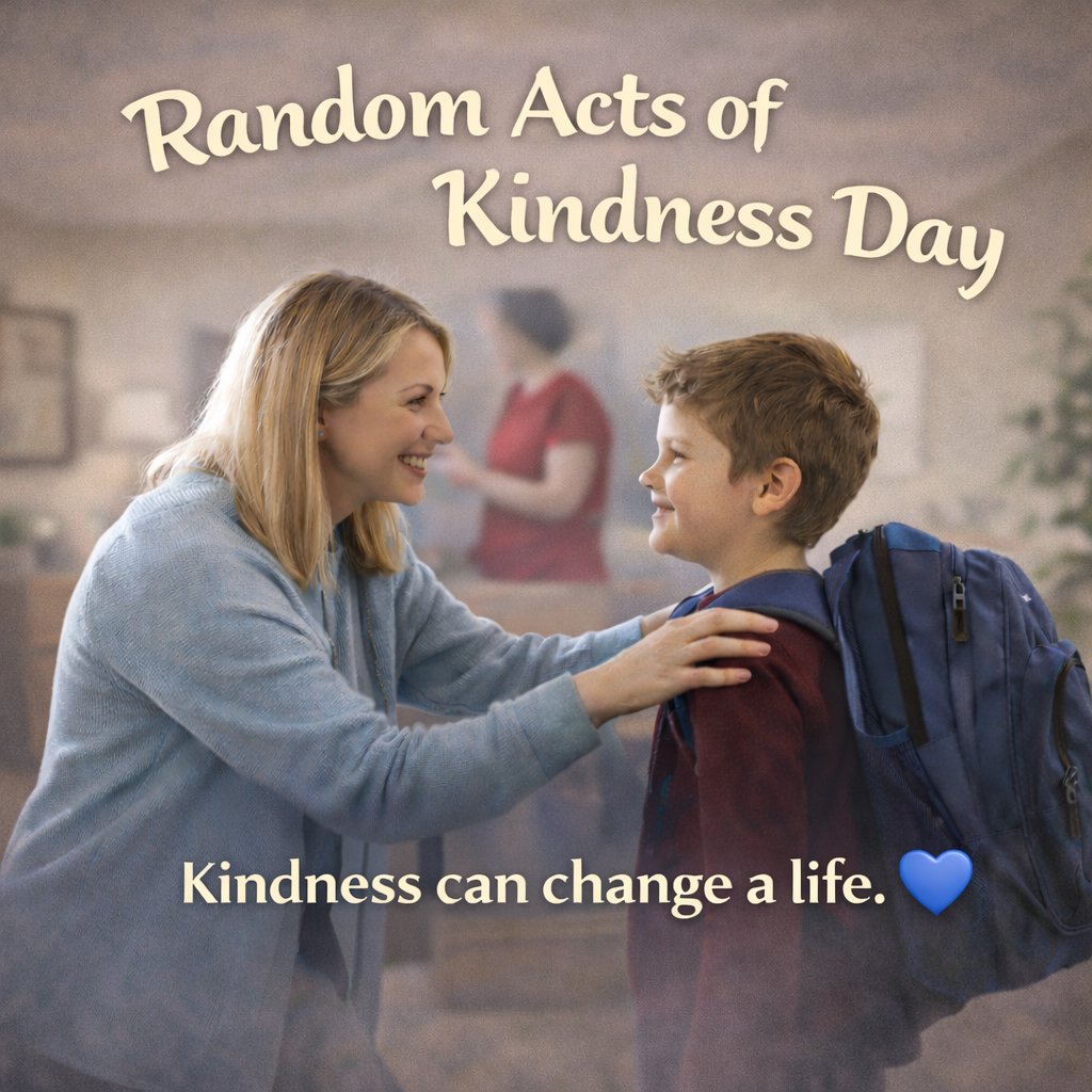 Random Acts of Kindness Day reminds us that even the smallest act can make a big difference.

A backpack filled with care and encouragement can remind a child of a family in need that they are seen and supported.

Kindness truly changes lives. 💙
