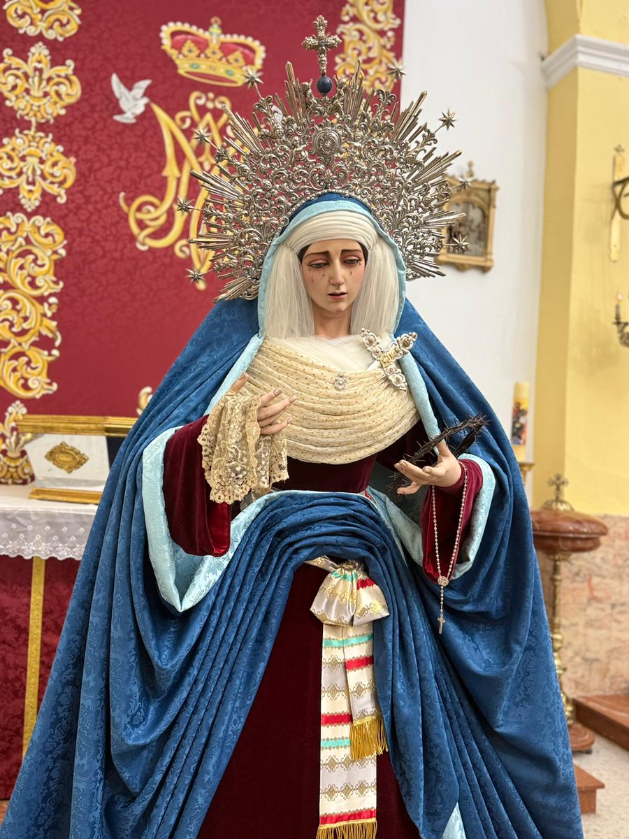 Alex27Sep's tweet image. Ntra Sra de la Paz de la Hermandad del Perdón de San Fernando vestida de hebrea.