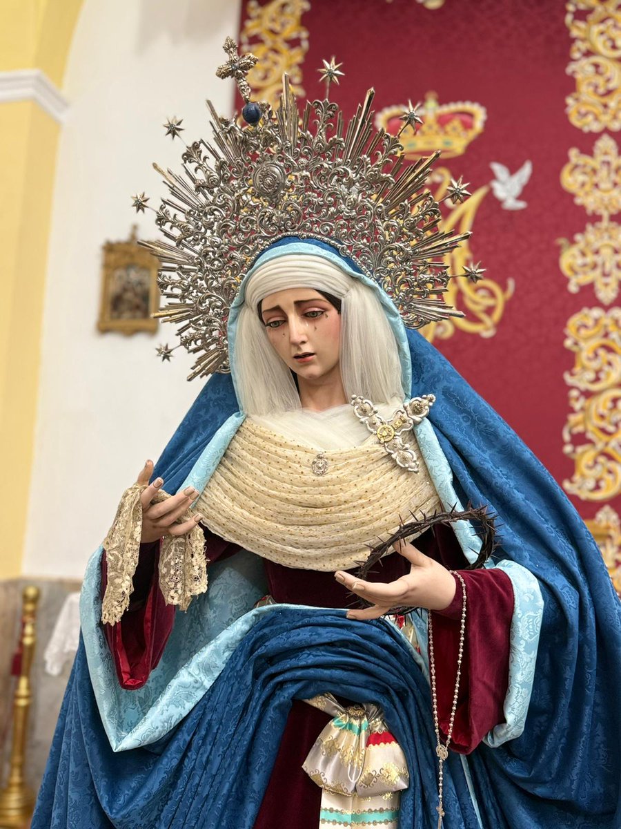 Alex27Sep's tweet image. Ntra Sra de la Paz de la Hermandad del Perdón de San Fernando vestida de hebrea.