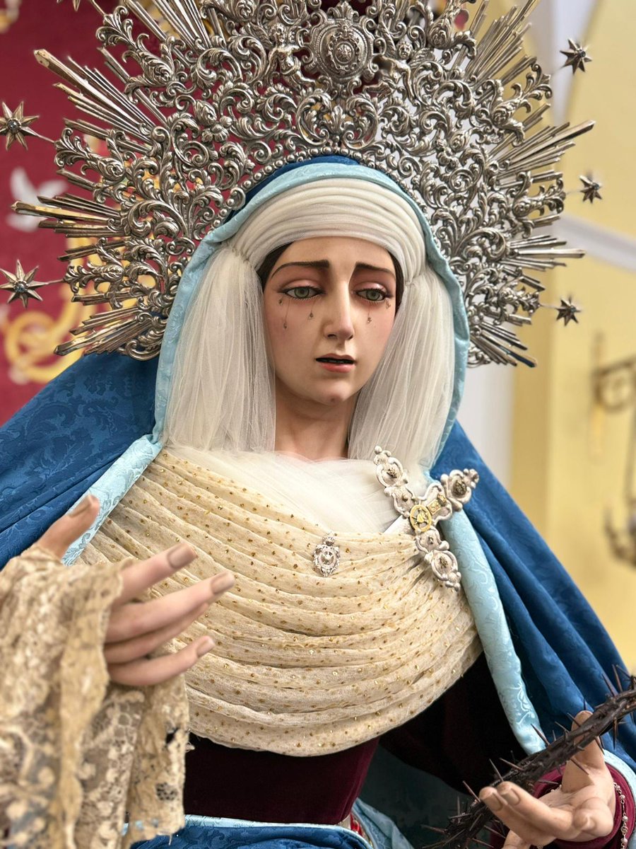 Alex27Sep's tweet image. Ntra Sra de la Paz de la Hermandad del Perdón de San Fernando vestida de hebrea.