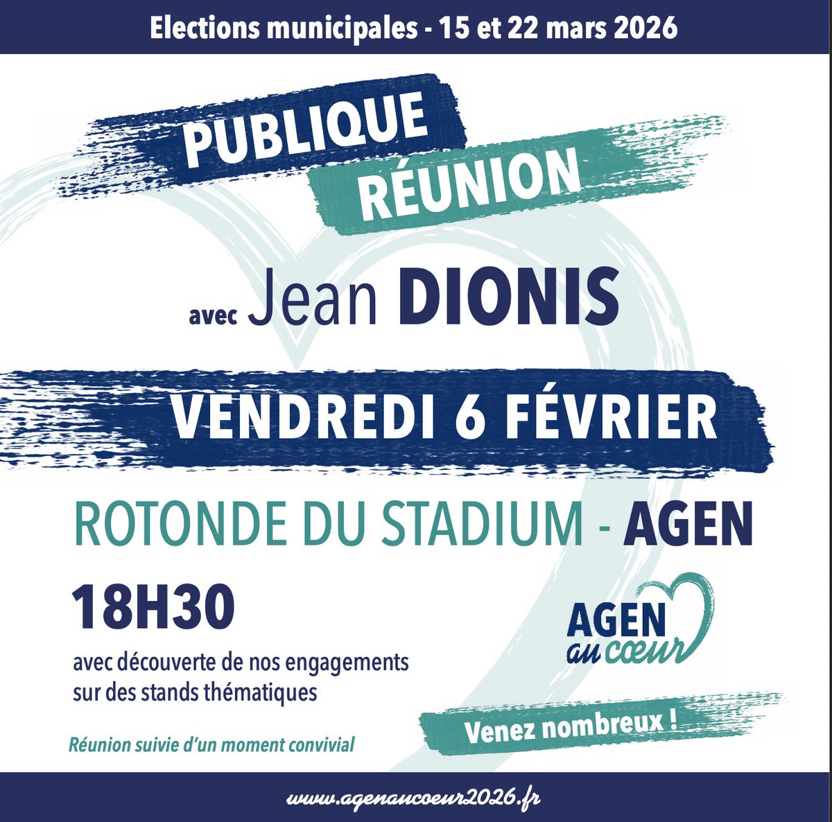 Retrouvez-nous pour la présentation de notre programme et de notre liste ! 👀🫶🏼

Vendredi 6 février à la Rotonde du Stadium, à partir de 18h30 ! 

<a href="/jeandionis/">Jean Dionis</a>