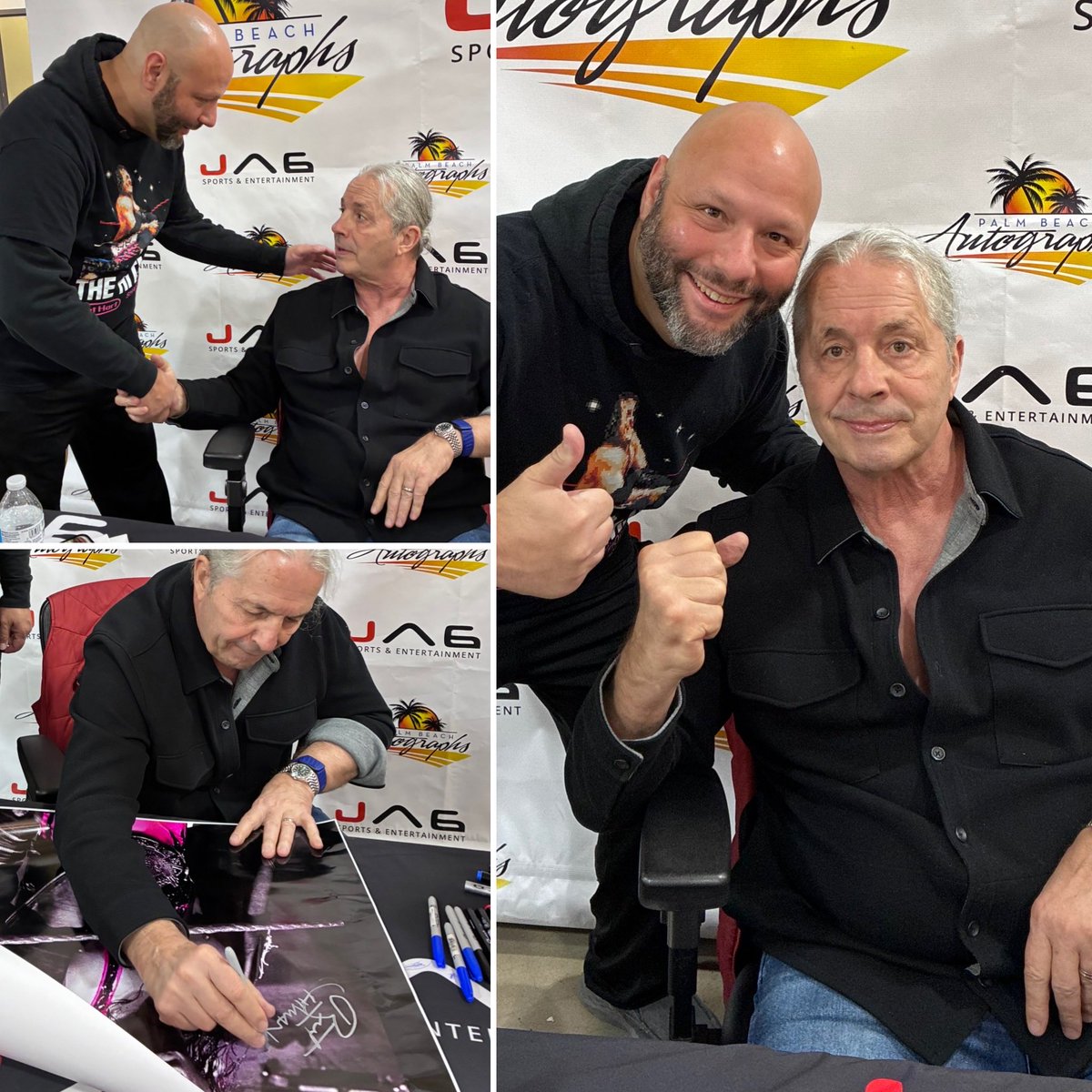 Canada weather in Tampa today so figured why not say hi to the Hitman! #brethart #wwe