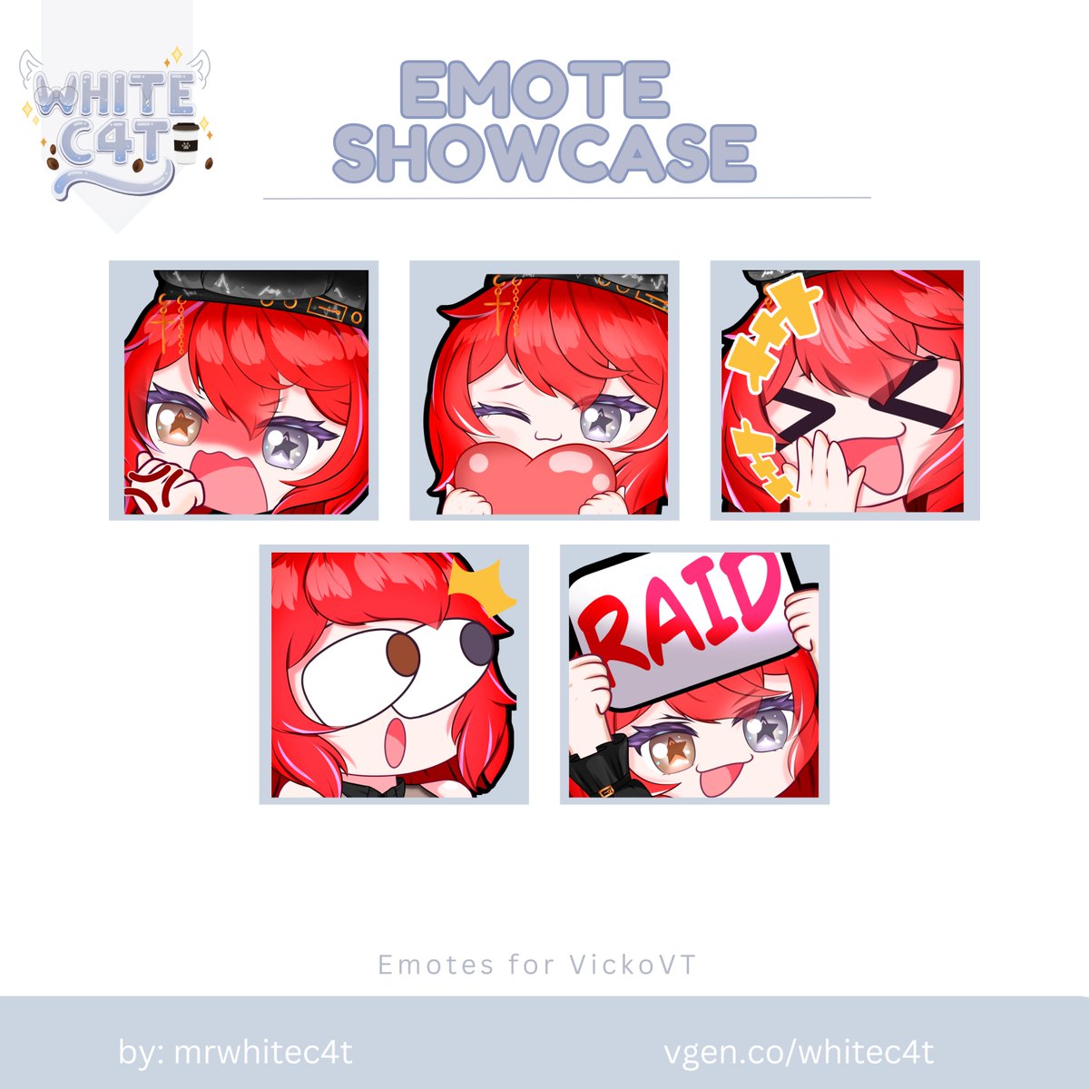 ☕️Comisiónde pack de emotes para <a href="/vicko_td/">Vicko</a> ☕️

#artdigital #comissionart #Vtuber #twitchemotes #TwitchStreamers #DigitalArtist