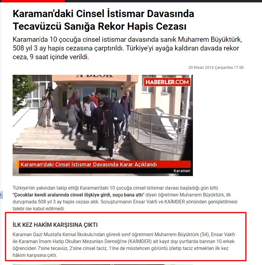 Sapığın dini mezhebi mesleği olmaz..Kimse alınmasın lütfen

Ama iddia ediyorum:

Ülkenin %99'u Ensar vakıfında çocukları taciz eden sapığın "imam hoca" falan olduğunu sanıyordur..

Yani olayı din ve inançla ilişkilendiriyordur.

Oysa Milli eğitim Bakanlığında sınıf öğretmeni..