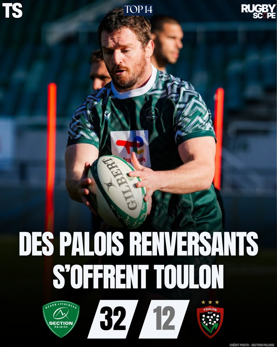 RugbyScope's tweet photo. Les Palois ont fait tomber les Toulonnais au Hameau !
Le match #SPRCT 👉 https://t.co/POnHvZHokh https://t.co/2WM10c5FFD