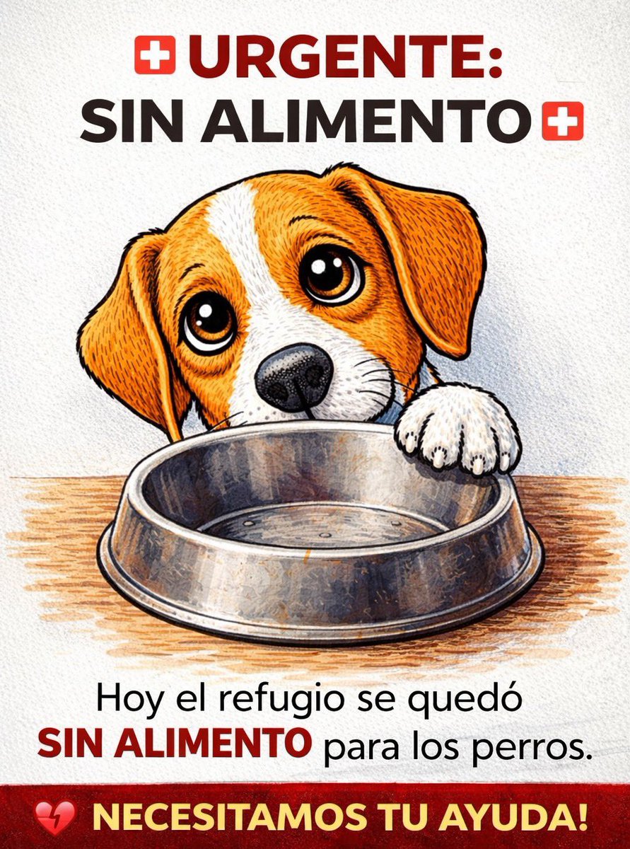 🆘 URGENTE – SIN ALIMENTO 🆘

Hoy el refugio se quedó sin alimento para los perros.

Son muchos, comen todos los días y sin ayuda no llegamos.
🐾 Ellos dependen 100% de nosotros y de ustedes.

📍Alias Mercado Pago: Omfamoreno 
📍Alias Banco Nacion: Omfitas