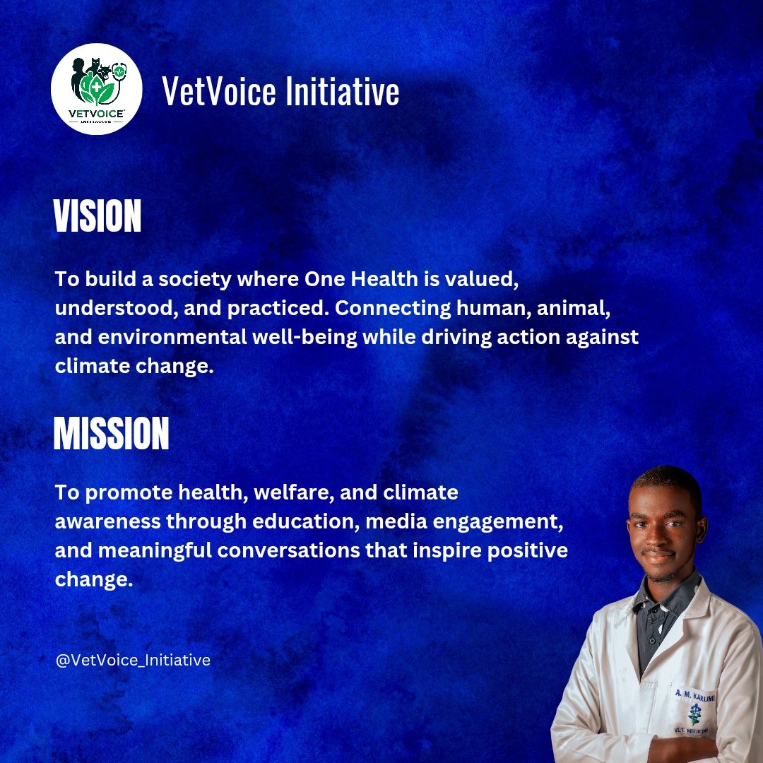 VetV_Initiative's tweet photo. Introducing "VetVoice Initiative" 🌍

VetVoice Initiative is a One Health-focused platform committed to advancing animal and human health, promoting welfare, and strengthening climate action through education, media engagement, and informed dialogue. https://t.co/1jBwqy1R2x
