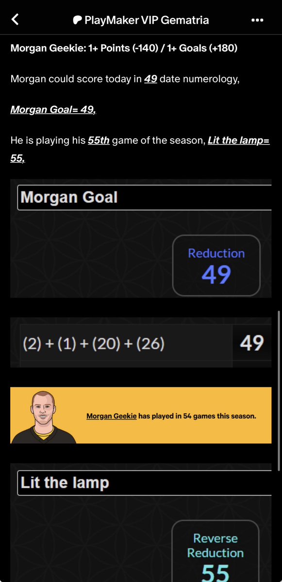 bigoddshunter's tweet image. FREE GEMATRIA NHL PROP 🏒💰

Morgan Geekie Point (-140)
Lean: Goal (+180)

Cuando cobremos esta jugada voy a hacer 2 transferencias entre los Que dejen su interaccion y comentario!! ⬇️⬇️

Vamoooooosss!!

#Gematria