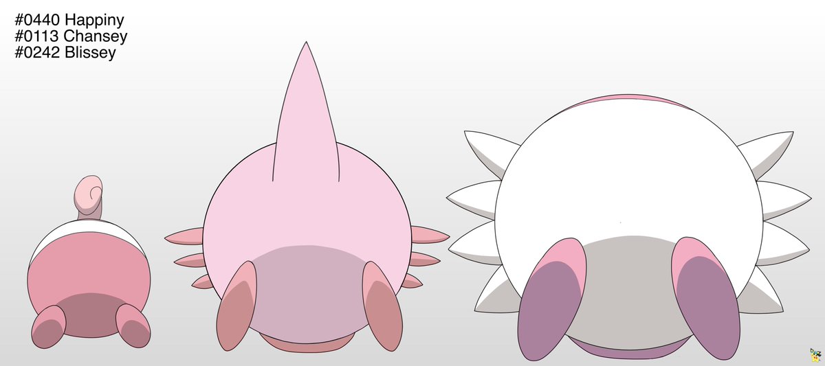 Buttdex Entry!

#0440 Happiny
Round and pink. The pouch stretches from all sides but the butt is under the pouch.
#0113 Chansey 
#0242 Blissey 
These are some round booties. Chansey has a nice tail but Blissey’s “skirt” compliments the roundness from underneath.
All🍑🍑🍑🍑 (1/2)