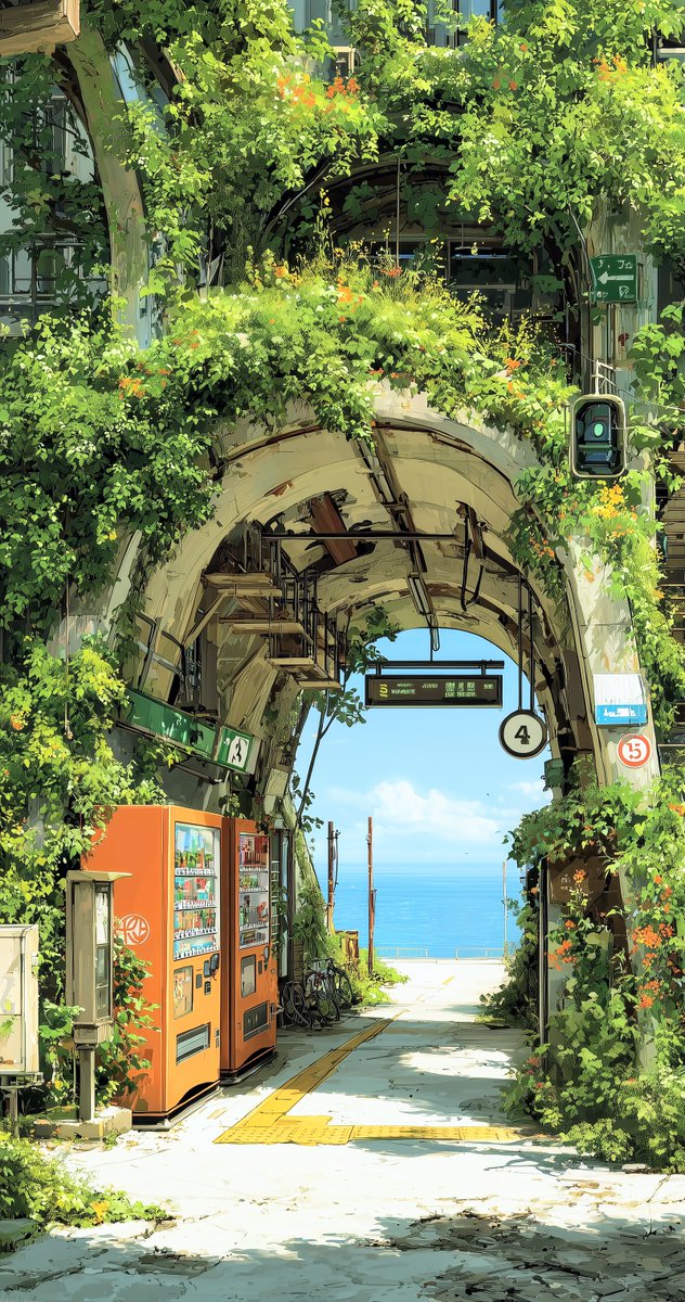 Remnants of the former station