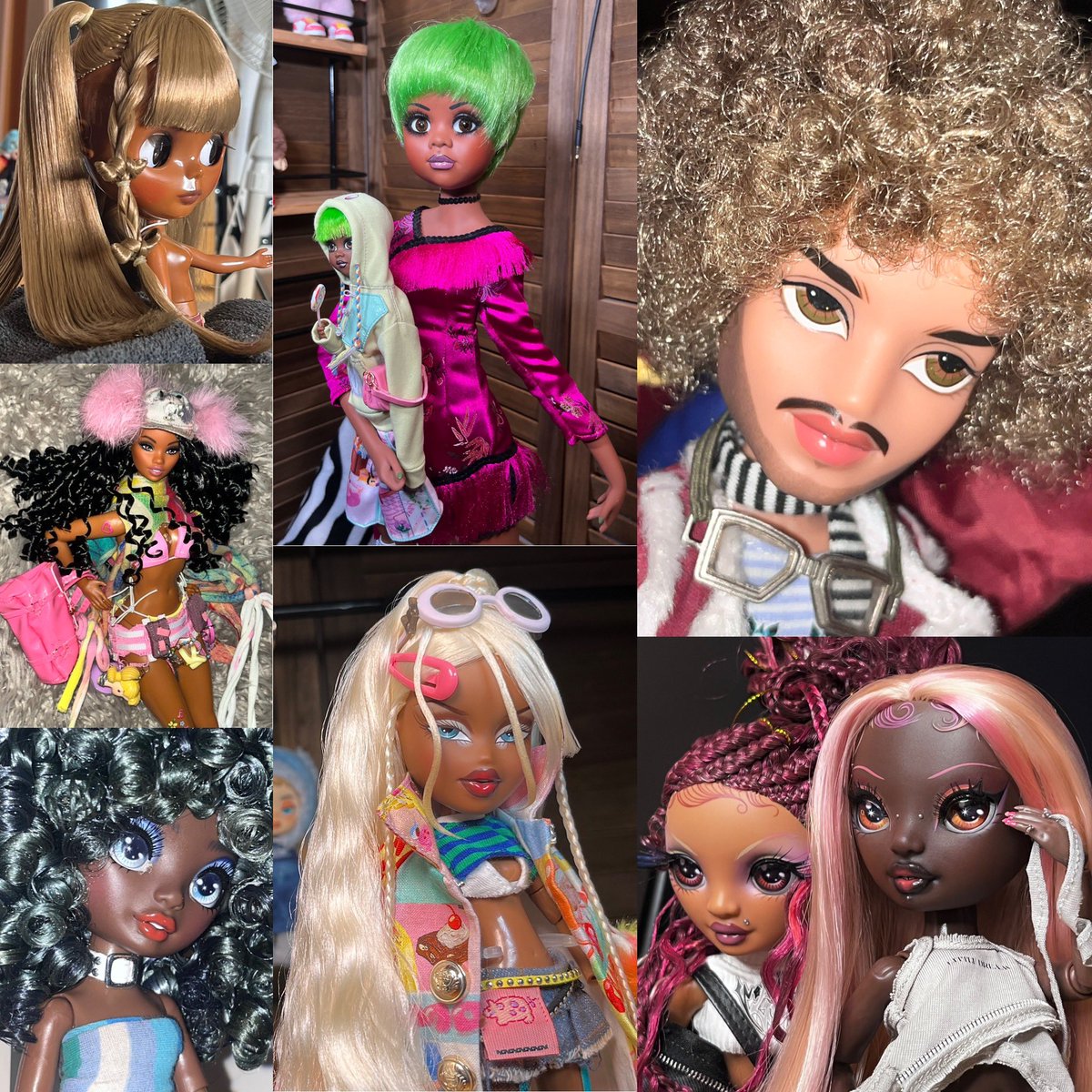 Locked in always. Pass it on! BHM dollies show off your beautiful black dolls 🤎🖤