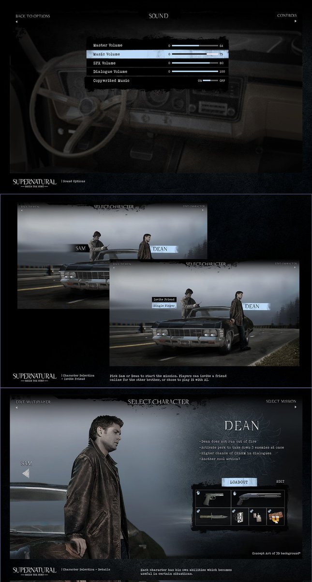 MISSYOUDEAN's tweet image. a supernatural game one day looking like this would have been so damn cool, i'm sure if jensen ever got to see this he'd be interested #spnnorfolk