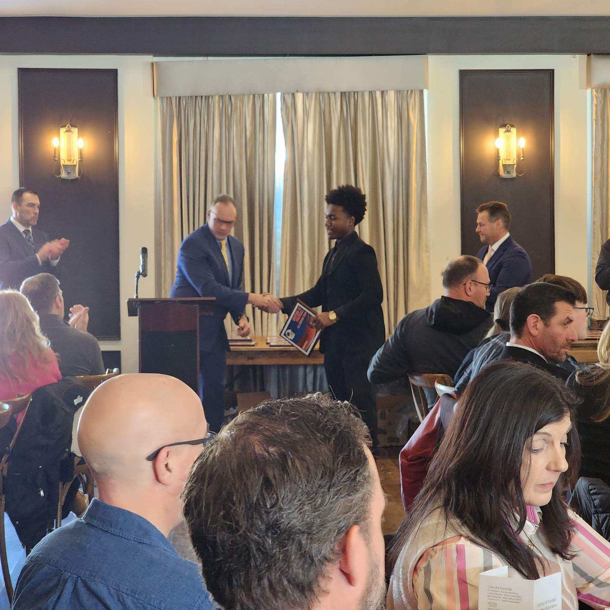 It’s A Honor To Receive The All-Section Player Award At The Section lX Football Coaches Association All-Section Banquet. #Section9 #Monticello #NewYork #Football #HSFootball #845varsity #varsity845 #SullivanCounty #MonticelloPanthers #MonticelloAthletics 
.
.
.
#AGTG