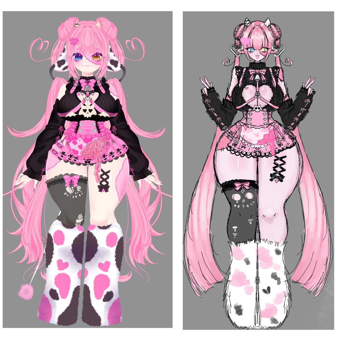 Neiiya3's tweet photo. Just finished creating a FULLY custom #vtuber model for @MoobieVT and I’m OBSESSED!💖

Want your own dream #live2d Vtuber? Commissions are currently OPEN! Click the link below to go to my #vgen page! Now let’s bring your character to life✨ https://t.co/D1gJlbd3fH https://t.co/9n8OTc2njG