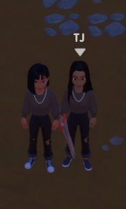 MinaraVT_'s tweet photo. This happens when you play with your best friend everyday. UNINTENTIONALY dressing the same @AstroVelunaiVT im actually scared #bsf #coralisland  #braindead bestfriend brain at its finest https://t.co/2hfF8NdfUK