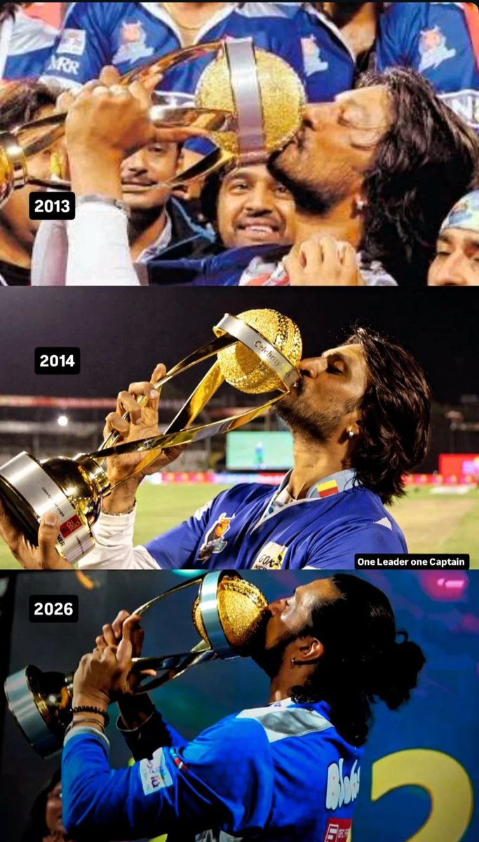KicchaKSSFC's tweet image. Three CCL trophies under the captaincy of Kiccha Boss. A true leader 🤗❤️

@KicchaSudeep Boss 👑

#ccl2026 #KarnatakaBullDozers #KichchaSudeep #BRB #BRBFirstBlood