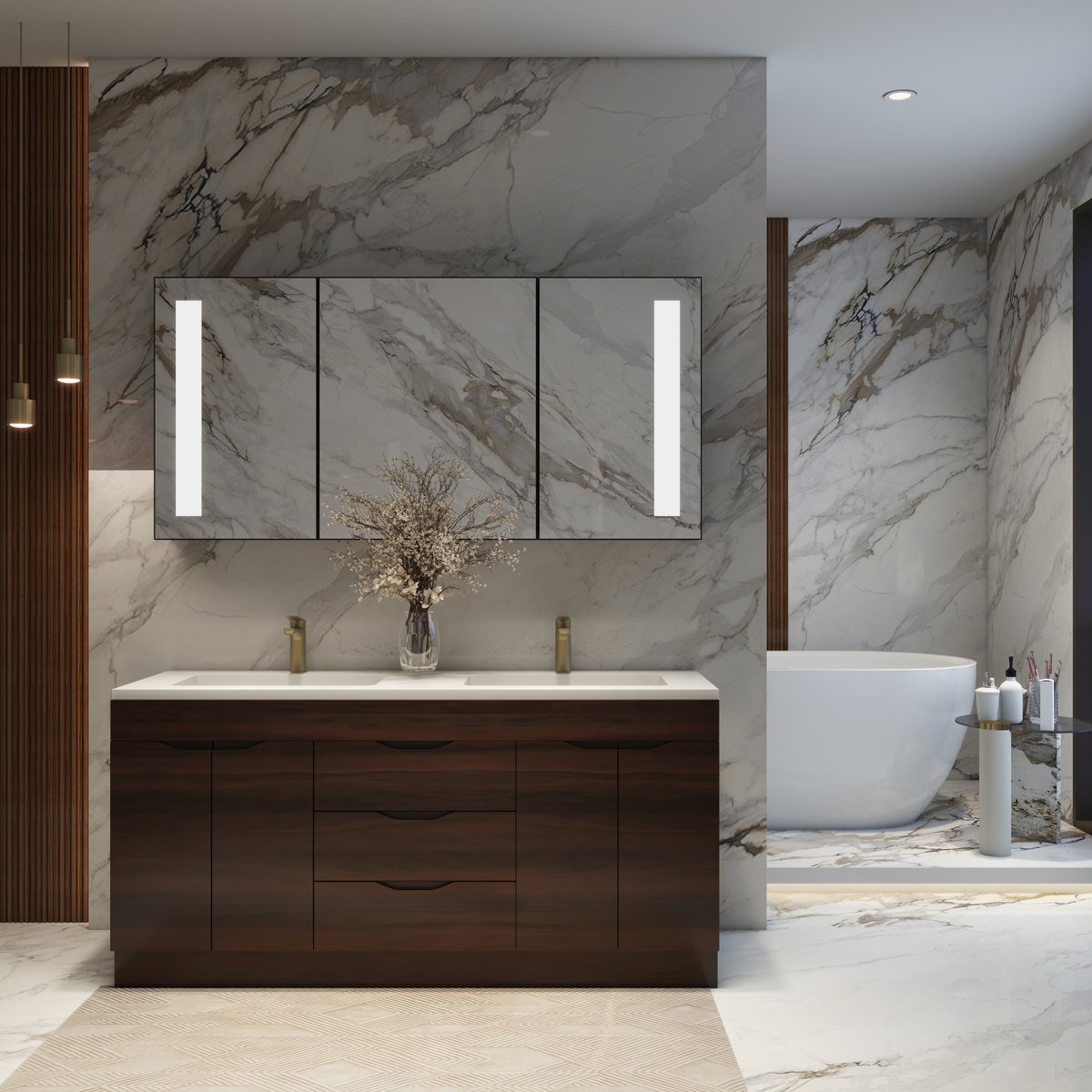 TONA_Bath's tweet photo. 🎯 TONA Mid-High End Bath: COMBO-T Vanity + Olympia Bathtub + T199 Toilet. Fish belly white stone × walnut, pure luxury in every detail.
#TONA #LightLuxury #GermanDesign #BathroomUpgrade #Walnut #OlympiaBathtub  #LuxuryLiving https://t.co/G0XaR8YZLp
