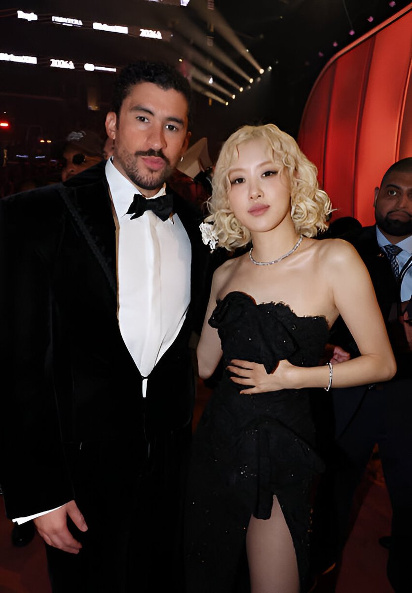 viraltakes's tweet photo. Bad Bunny and Rosé at the Grammys. https://t.co/P2ex6I3pcF
