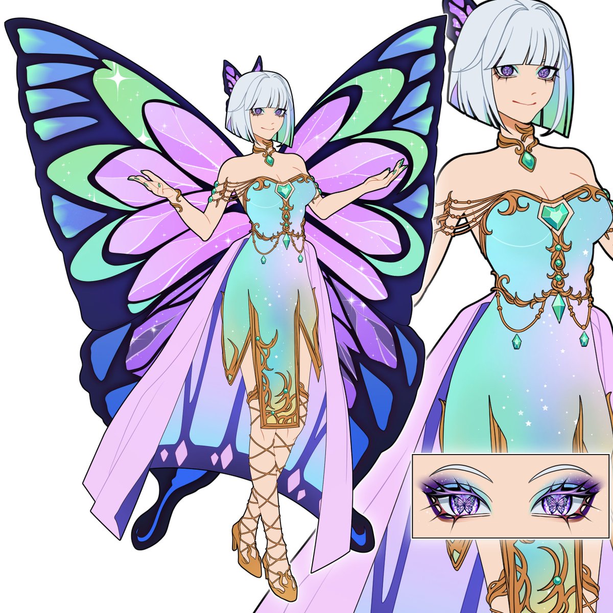 Iridala, The Opalescent Butterfly (ENVtuber) tweet media