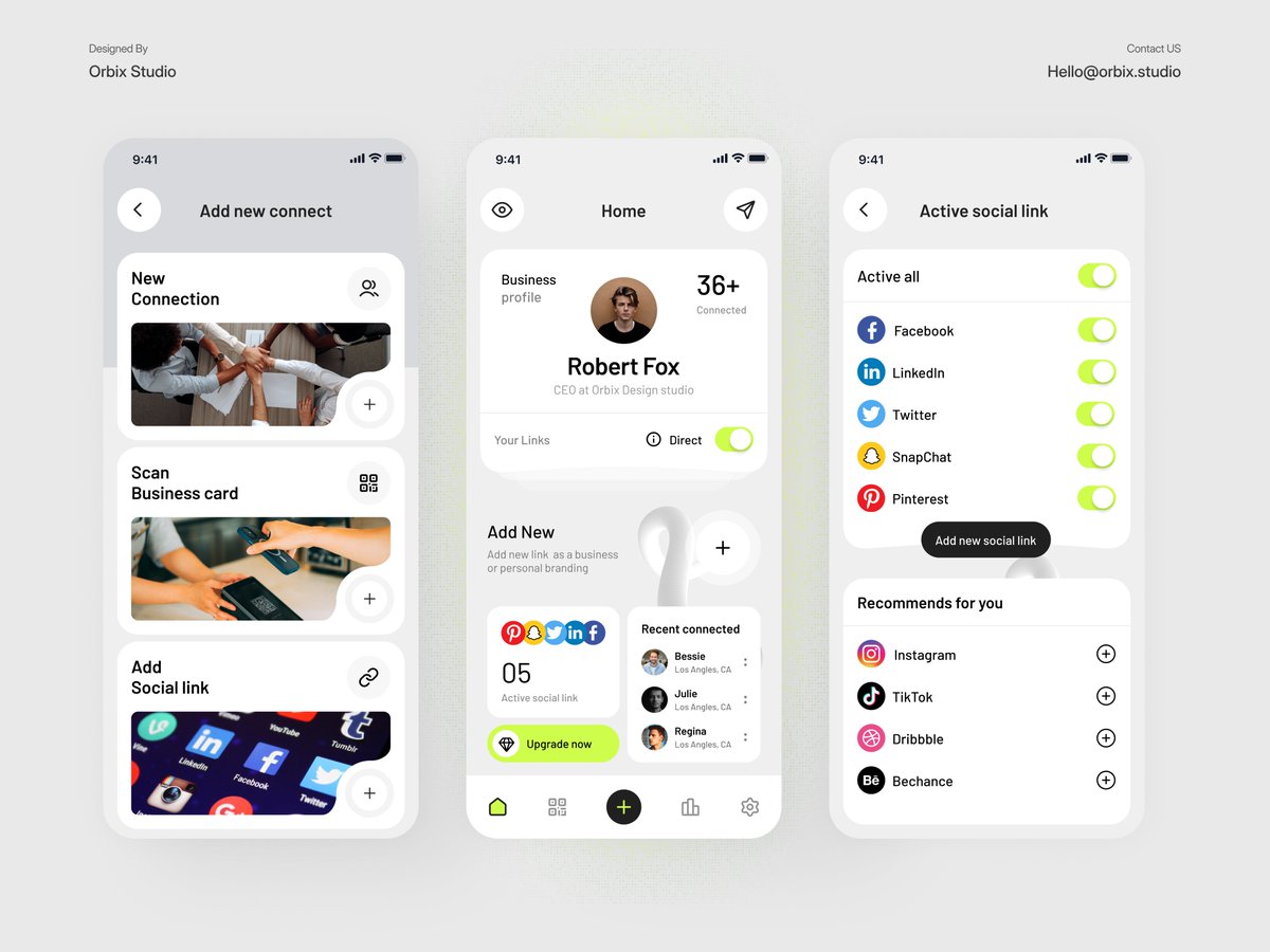 ShohanUIX's tweet photo. Designing a business networking app where connecting is simple and natural. https://t.co/5qJHBgrK70
