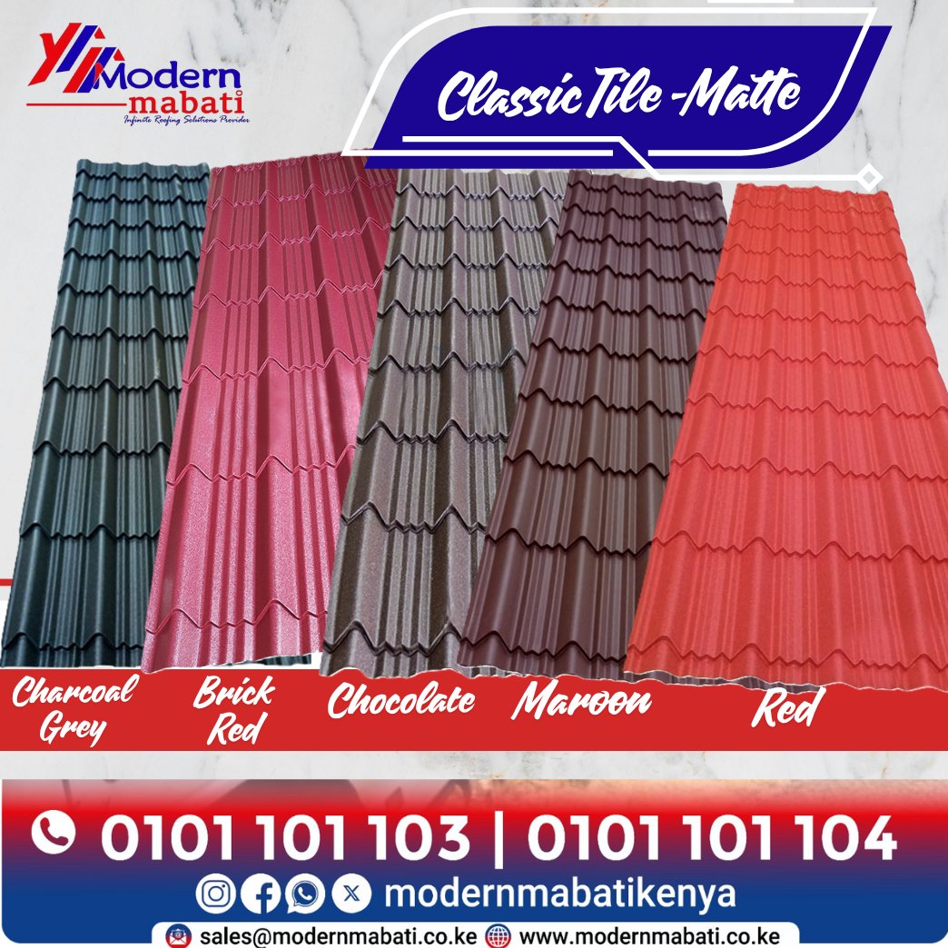 ModernMabati's tweet image. 🎉 New Month Deals at Modern Mabati! 🏠
Enjoy discounted prices on quality roofing
🚚FREE delivery countrywide 🇰🇪
📞+254 101101103 |+254 101101104
Modern Mabati – Infinite Roofing Solutions Provider
#NewMonthDeals #ModernMabati #FreeDeliveryKE #Mabati #RoofingKE #mikeandkingangi
