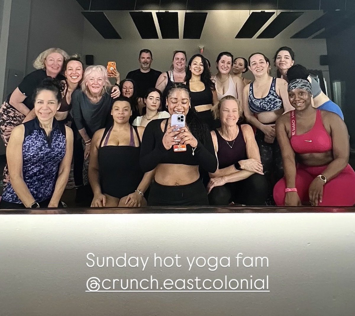 Teachball02's tweet photo. Perfect way to spend a COLD day in FL! #hotyoga#freezinginFL https://t.co/OAW6mXCowr