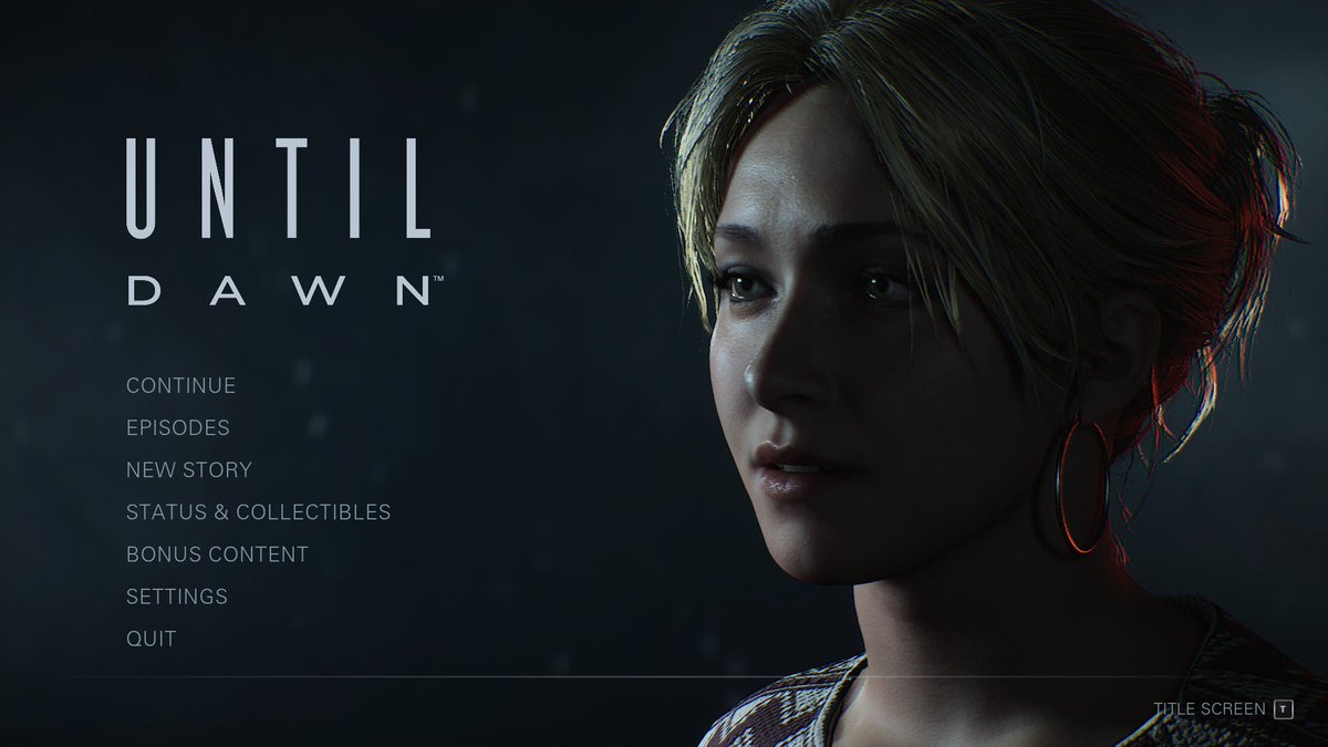 UDhook has been fun. Here are some cool menu screen swaps. I’ll probably stick with Ghost Hannah for a bit. Such an underrated design! Chris’s remake prologue look is just funny. Sam’s is cute. #UntilDawn