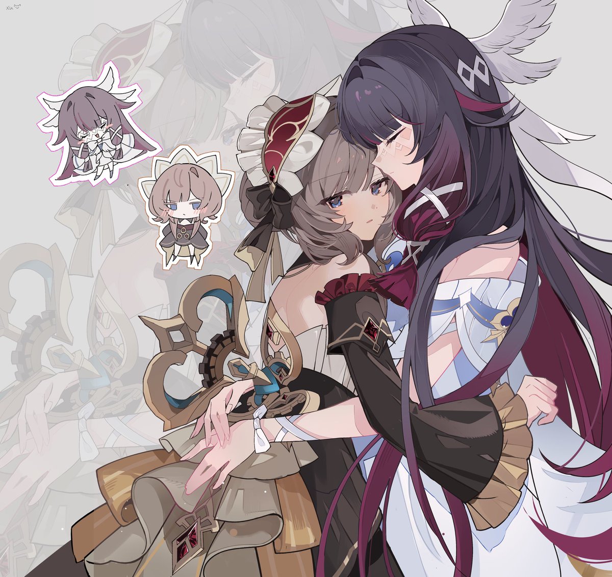 #GenshinImpact #Columbina #Sandrone #Sanbina 

☺️❤️😡