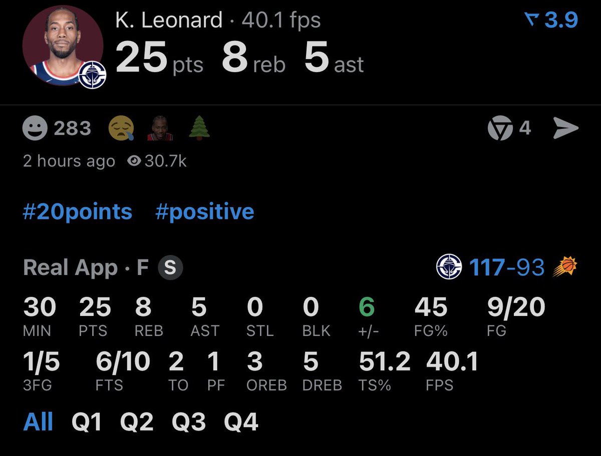 ClappedDick_'s tweet photo. The Suns were fresh off beating the Pistons and Cavs in back to back games and Kawhi came into their home without Harden and gave them belt #notanallstar https://t.co/SBWWPFUn2v