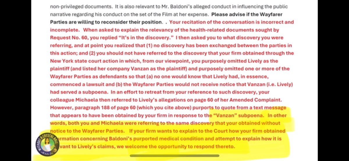 Also remember that Blake Lively obtained Melissa Nathan’s text messages illegally through an abuse of process. She’s also a criminal and taylor swift is the go-between 
#VanShamLawsuit
#VanShamSubpoena